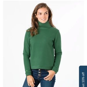 Dudley Stephens Green Vello Park Slope Turtleneck